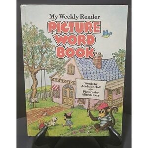 Vintage My Weekly Reader Picture Word Hard Book